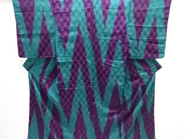 大正ロマン　抽象模様織出し着物